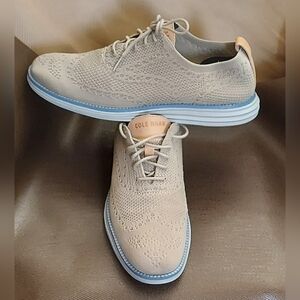 COLE HAAN ORIGINALGRAND ØS C29434 MEN'S TAN STITCHLITE WINGTIP OXFORDS SIZE 8 M
